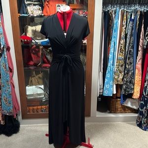 Michael Kors Black Maxi Dress Size 12 Women’s Tie Wrap Belt